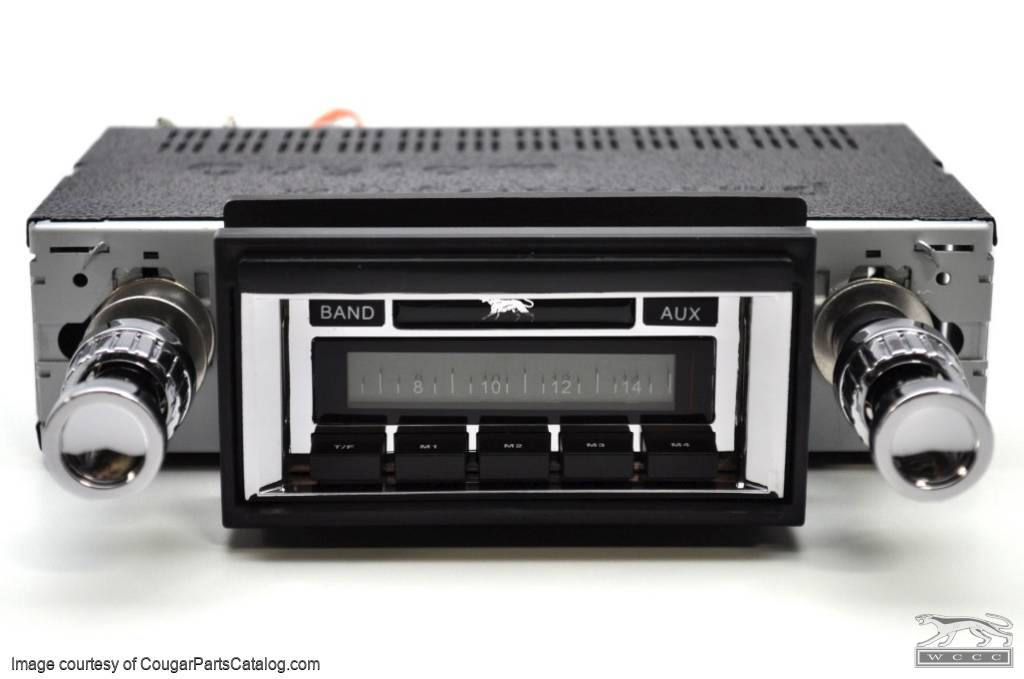 1967-1968 Ford Mustang Radio w/ Dash Speaker AUX Cable Stereo 230 NO A/C **