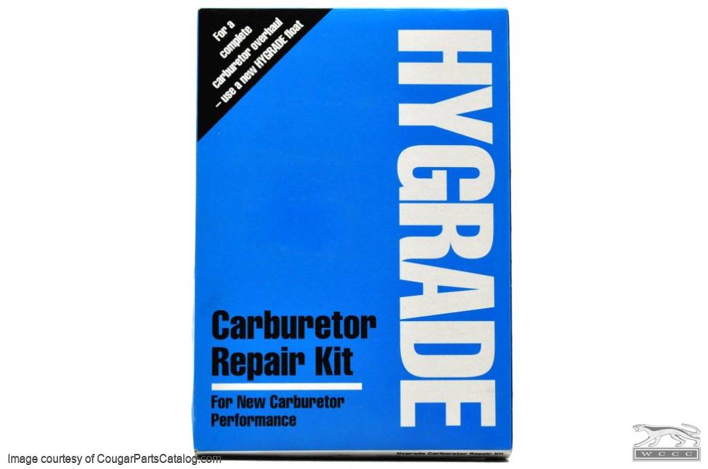 Carburetor - Rebuild Kit - Autolite 2V / Motorcraft 2V - 2100 - Repro ~ 1967 - 1973 Mercury Cougar / 1967 - 1973 Ford Mustang - 10482