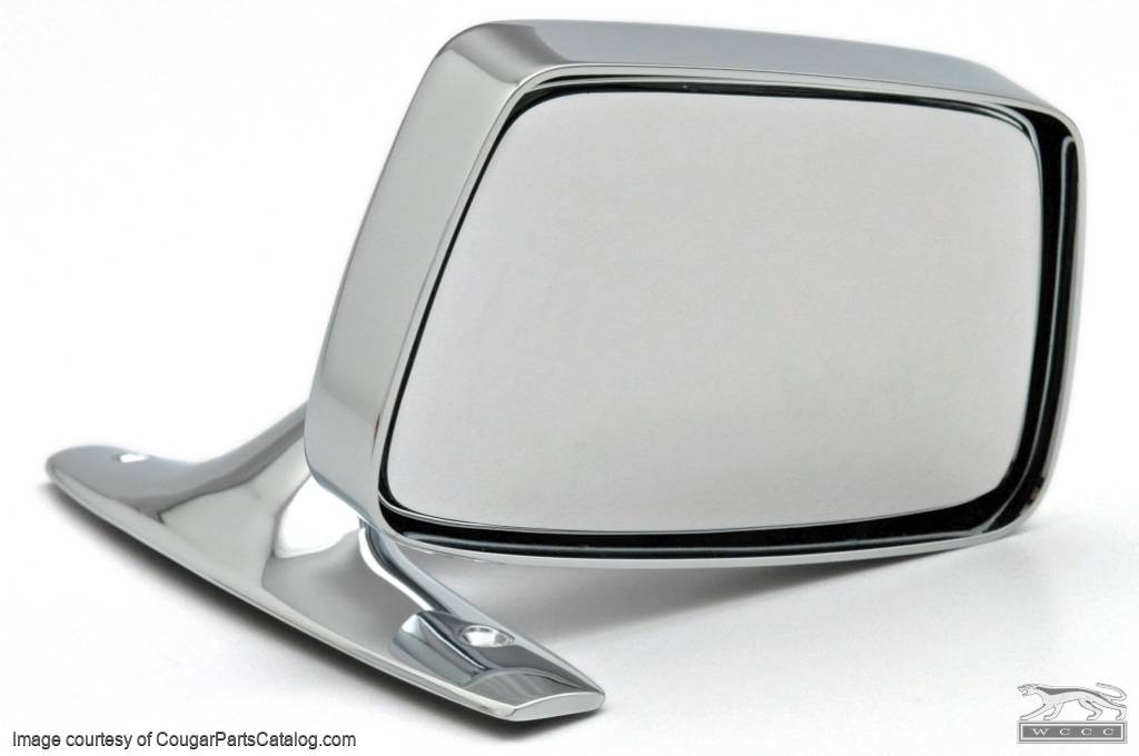 Side View Mirror - Passenger Side - Manual - Standard - Repro ~ 1967 - 1968 Mercury Cougar - 26226