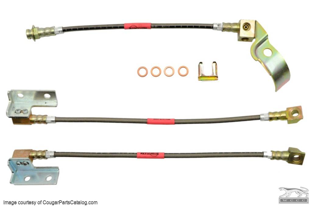 Front Left Brake Hose Centric M917CX for Ford Mustang 1973 1971 1972