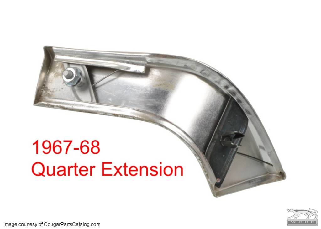 Clip - Moulding / Trim - Fender Extension / Quarter Extension - Large - EACH - Repro ~ 1967 - 1969 Mercury Cougar - 10542