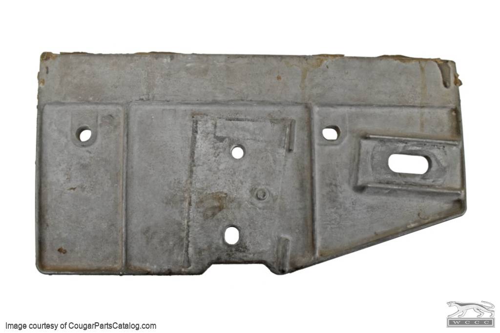 Door Glass - Window Channel Bracket - Front - Driver Side - NO STUD - Used ~ 1969 Mercury Cougar / 1969 Ford Mustang - 11-0373