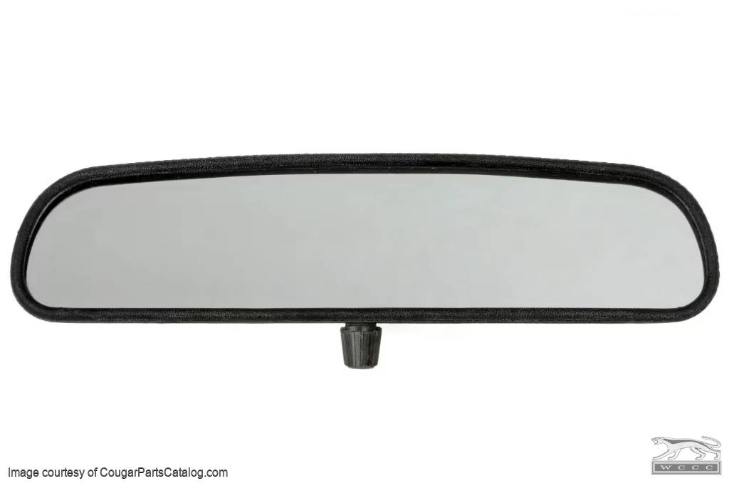 Rear View Mirror Assembly - Interior - Small Twist - Grade A - Used ~ 1967 Mercury Cougar / 1967 Ford Mustang - 11043