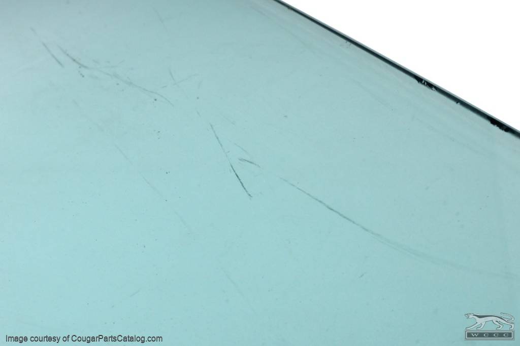Door Glass - Glue In - TINT - Driver Side - Grade B - Used ~ 1970 Mercury Cougar / 1970 Ford Mustang - 11173
