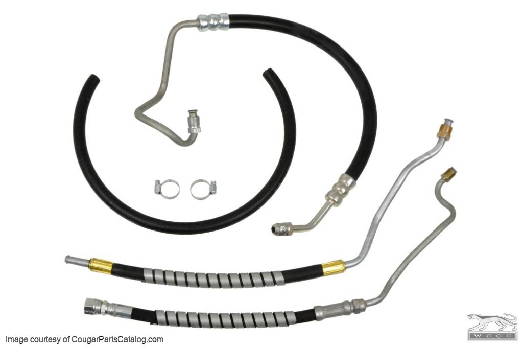Hose Kit Power Steering Small Block PREMIUM Repro 1970