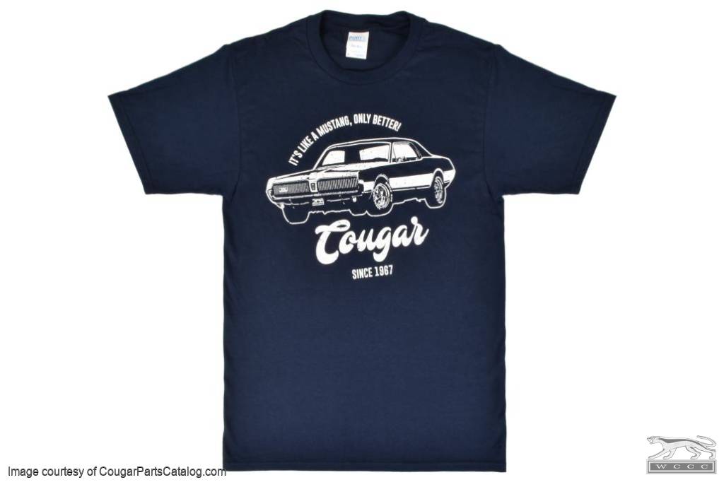 T-Shirt - 1967 Retro Style - Men's MEDIUM - New ~ 1967 - 1968 Mercury Cougar - 12-0054