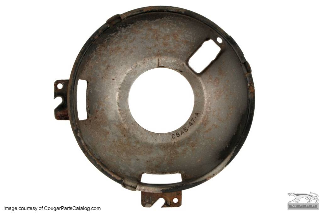 Headlight - Adjusting Ring - Passenger Side - Outer - 47A - Used ~ 1969 - 1970 Mercury Cougar - 13062