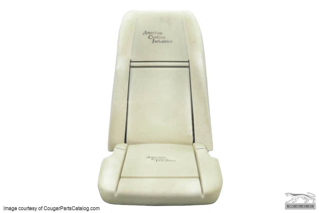 1970 Mach I Highback Seat Cover Upholstery Set Front & Rear Black