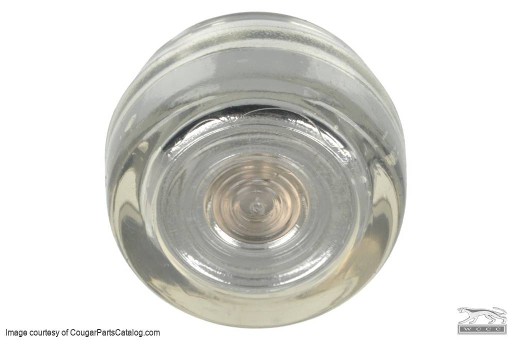 Window Crank Knob - CLEAR - Repro ~ 1968 - 1971 Mercury Cougar / 1968 - 1971 Ford Mustang - 13898