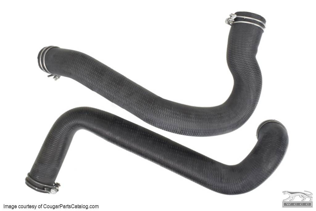 1971 Cougar Mustang 351C Radiator Hose Set Upper & Lower w/ Clamps *Concours* 