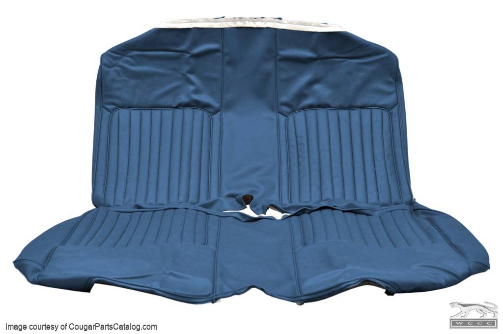 Interior Upholstery - Vinyl - XR7 - DARK BLUE - Complete Kit - Repro ~ 1968 Mercury Cougar - 14695