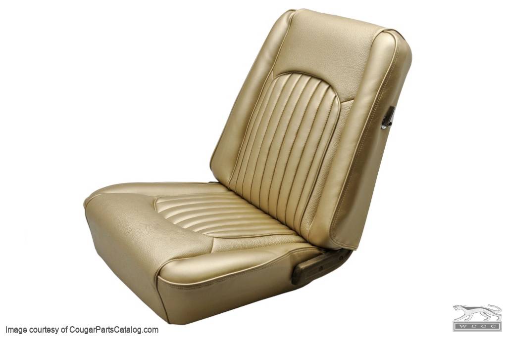 Interior Upholstery - Vinyl - XR7 - NUGGET GOLD - Complete Kit - Repro ~ 1968 Mercury Cougar - 14698