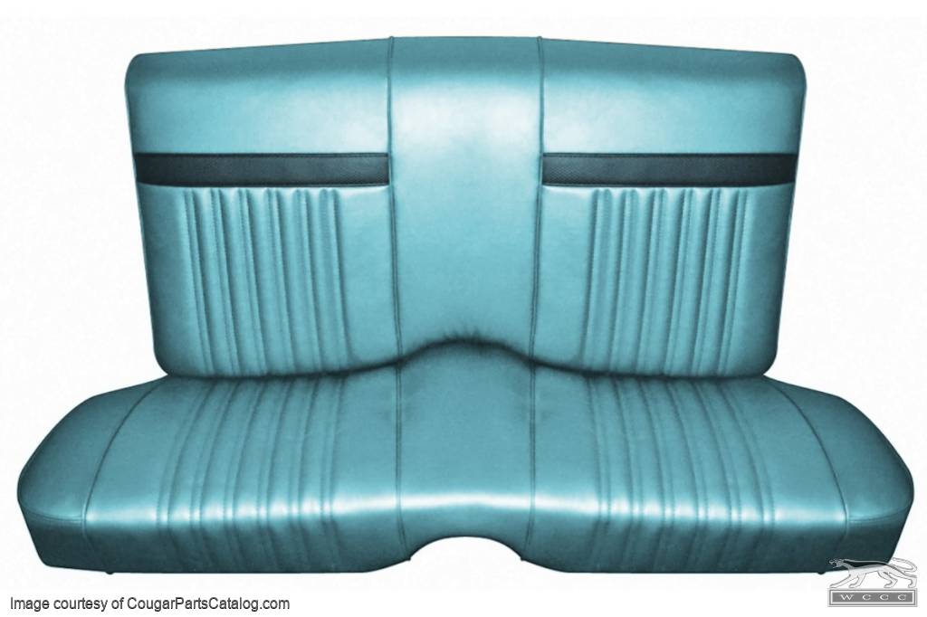 Interior Upholstery - Vinyl - Standard / Decor - AQUA - Complete Kit - Repro ~ 1967 Mercury Cougar - 15212