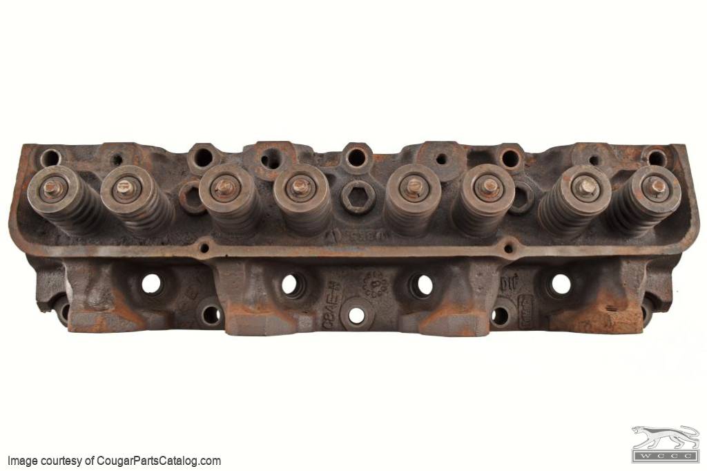 Cylinder Head 390GT - No Smog - C8AE-6090-H - Used ~ 1968 - 1969 Mercury Cougar / 1968 - 1969 Ford Mustang - 16746