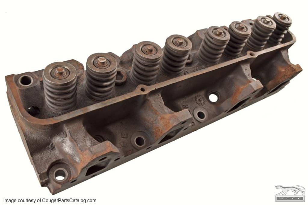 Cylinder Head 390GT - No Smog - C8AE-6090-H - Used ~ 1968 - 1969 Mercury Cougar / 1968 - 1969 Ford Mustang - 16746