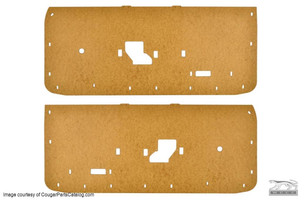 Backer Boards Door Panel Standard / Decor / XR7 PAIR Repro 1969 1970 Mercury Cougar