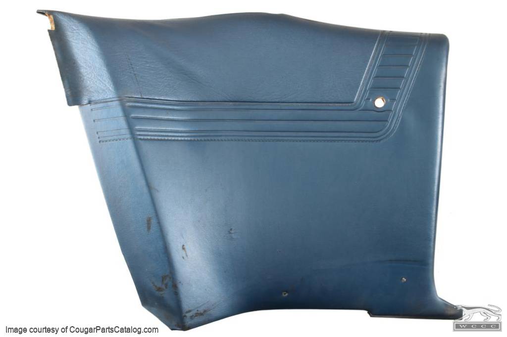 Rear Interior Panel - Standard - BLUE - Driver Side - Used ~ 1970 Mercury Cougar - 19596