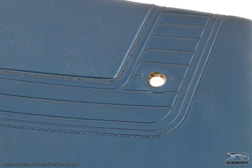 Rear Interior Panel - Standard - BLUE - Driver Side - Used ~ 1970 Mercury Cougar - 19596