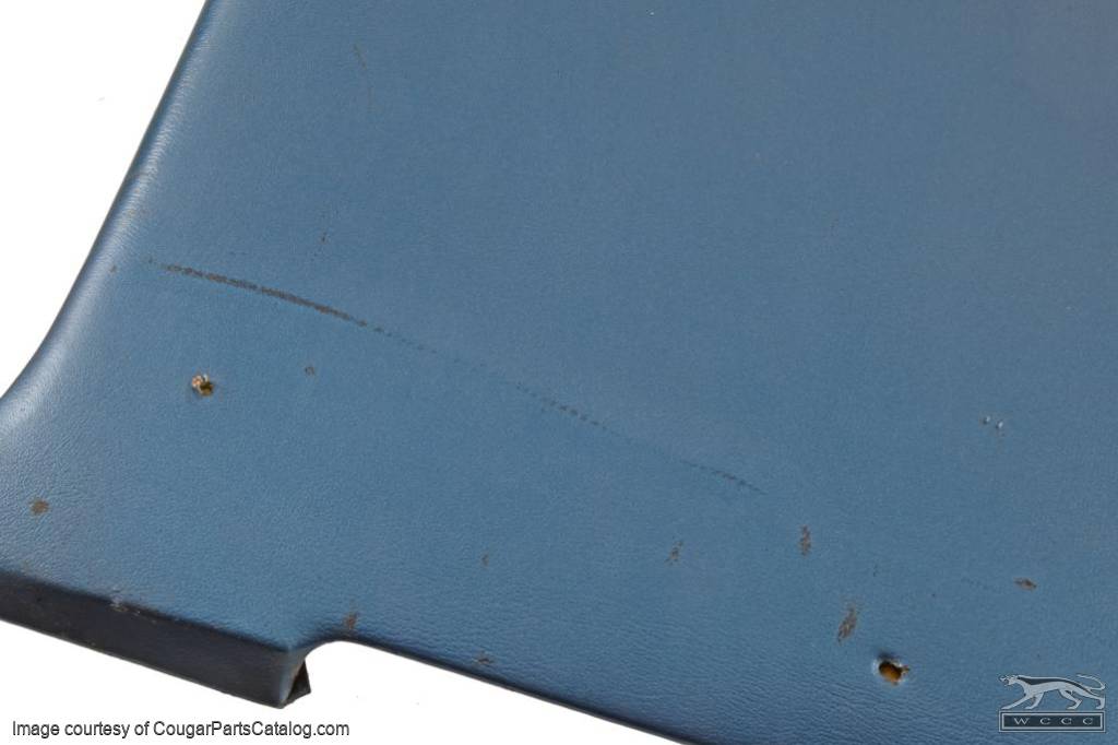 Rear Interior Panel - Standard - BLUE - Passenger Side - Used ~ 1970 Mercury Cougar - 19604