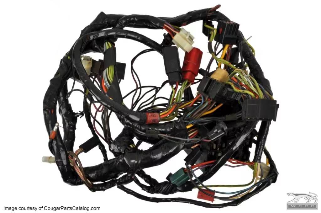 Under Dash Wiring Harness - Standard - Grade B - Used ~ 1971 Mercury Cougar Standard 7134,71mainloom-clone1 1971,1971 cougar,cougar,d1w,dash,grade,harness,loom,main,mercury,mercury cougar,standard,under,used,wiring,26958