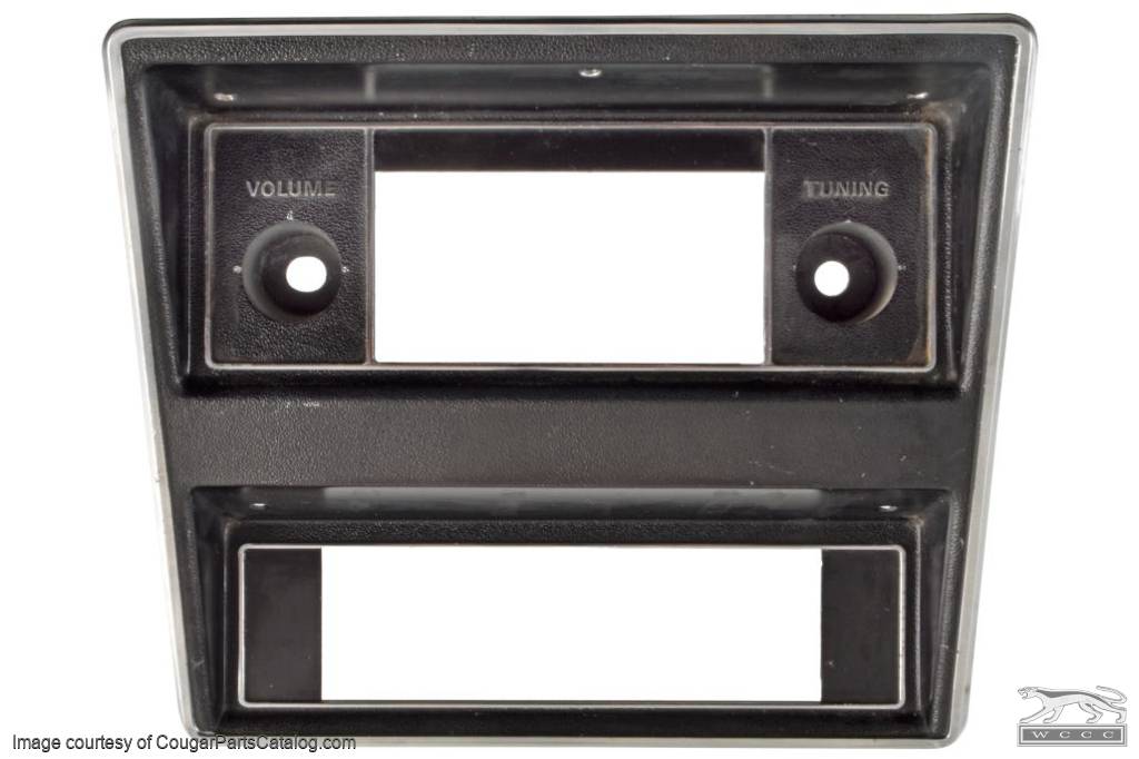 Bezel - Radio - Grade B - Used ~ 1971 - 1973 Mercury Cougar 19894 1971,1971 cougar,1972,1972 cougar,1973,1973 cougar,bezel,cougar,d1w,d2w,d3w,mercury,mercury cougar,radio,used,19894,33538,a,b,grade,D1WA-18842-AE