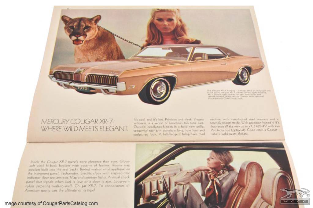 Promo Guide - Full Line - NOS ~ 1970 Mercury Cougar - 20451