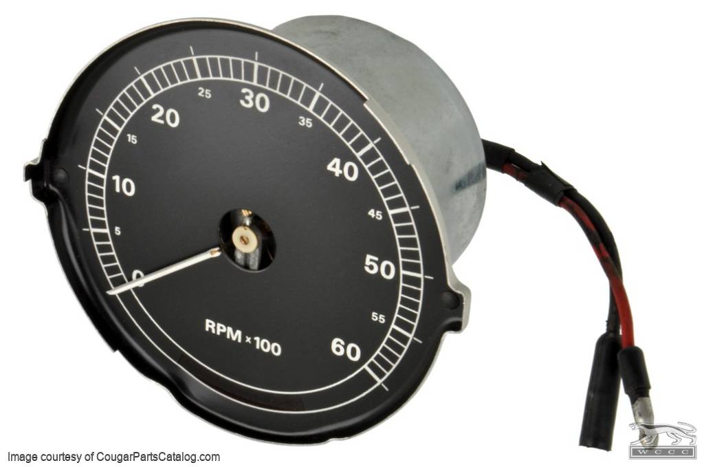 Tachometer - 6000 RPM - XR7 - Used ~ 1967 - 1968 Mercury Cougar - 21-0077