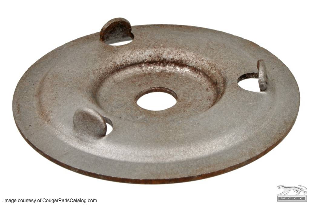 Mounting Plate / Hold Down Disc - Spare Tire - Plain Steel Wheel - Used ~ 1967 Mercury Cougar / 1967 Ford Mustang - 23872