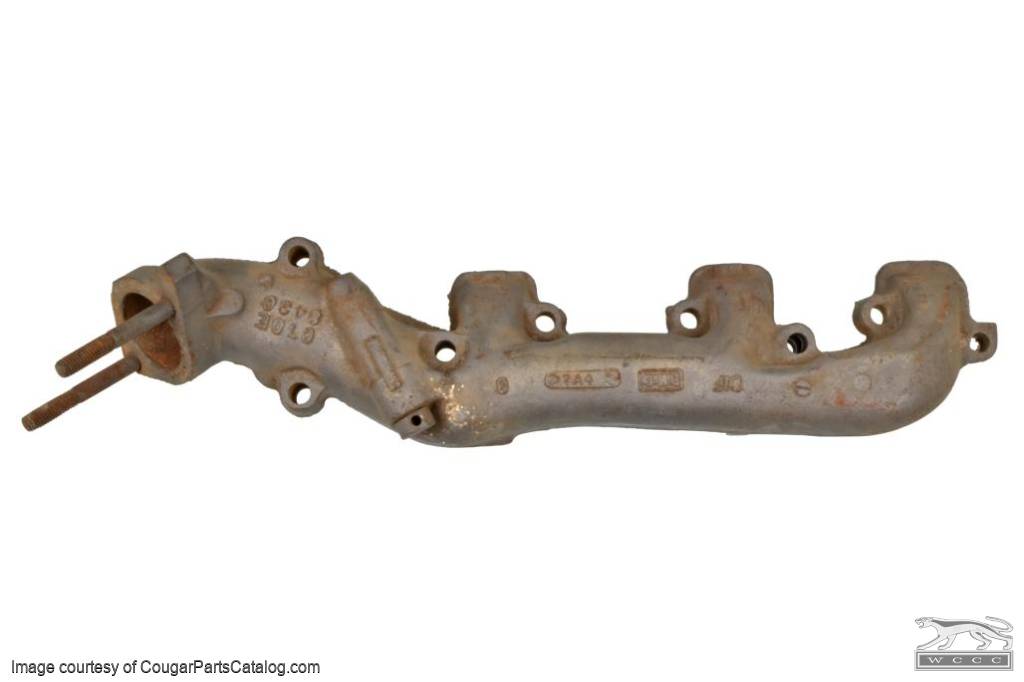 Exhaust Manifold - 390 / 427 GT-E - Passenger Side - Used ~ 1967 - 1968 Mercury Cougar / 1967 - 1968 Ford Mustang - 24045