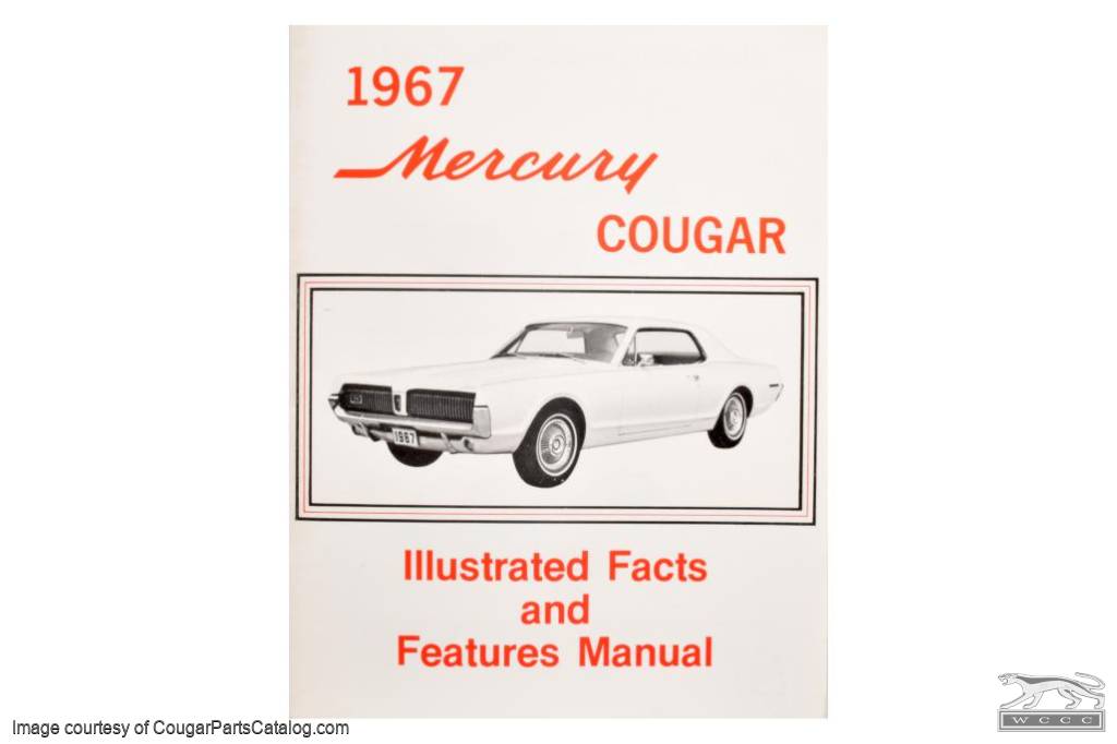 1967 Mercury Cougar and XR7 Owners Manual 67 Owner Guide Book XR 7 