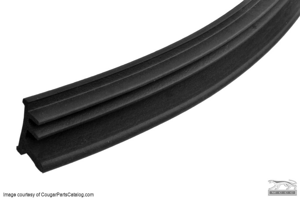 Weatherstrip - Door Glass to Roof - Coupe - PAIR - Repro ~ 1967 - 1968 Mercury Cougar - 26229