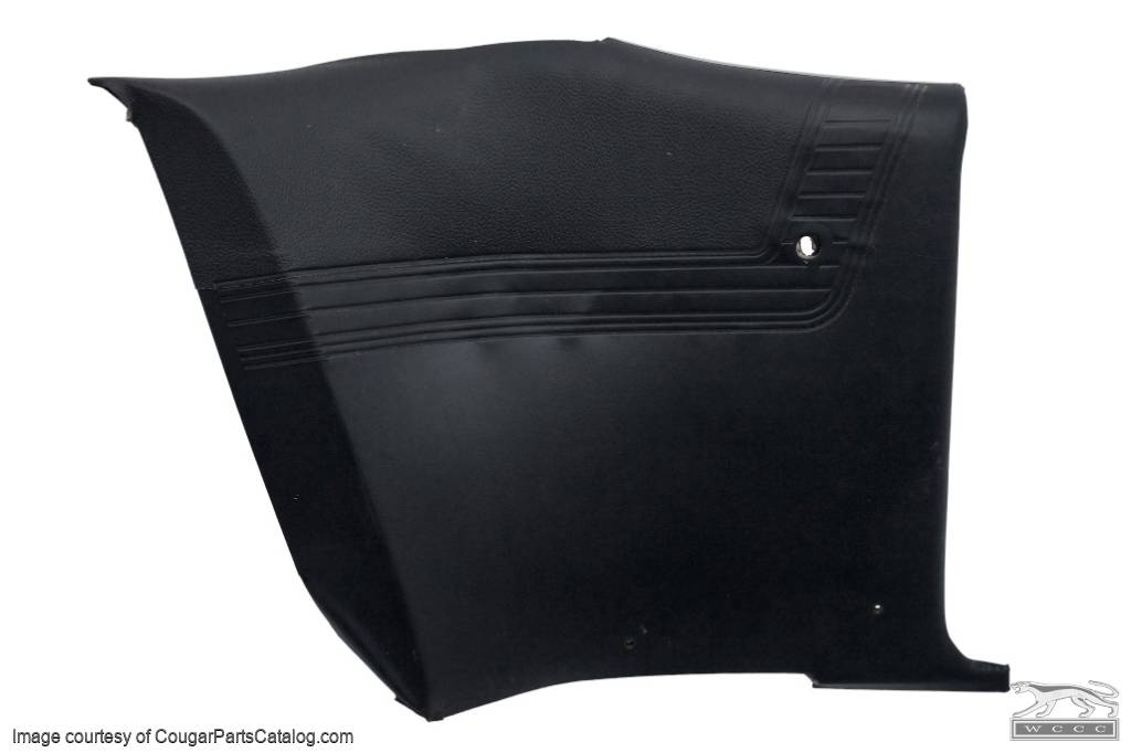 Rear Interior Panel - Standard - BLACK - Driver Side - Used ~ 1969 Mercury Cougar - 27068