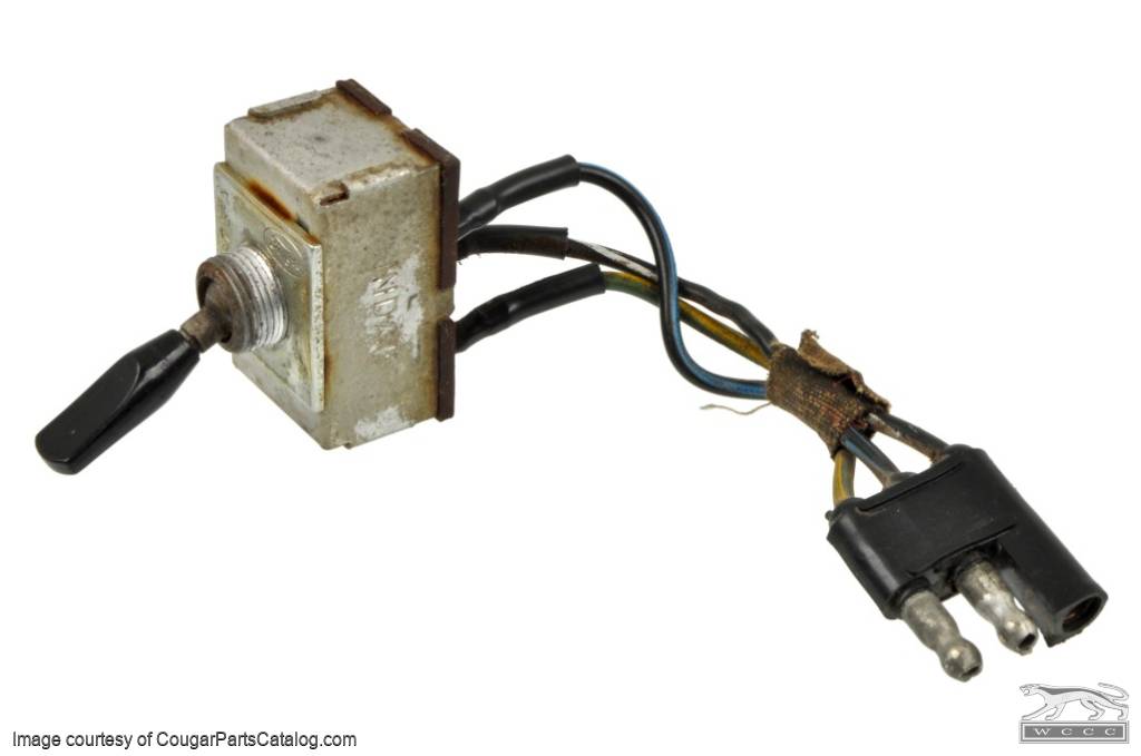 Dash Toggle Switch - Courtesy Lights - XR7 - Used ~ 1968 Mercury Cougar - 27044