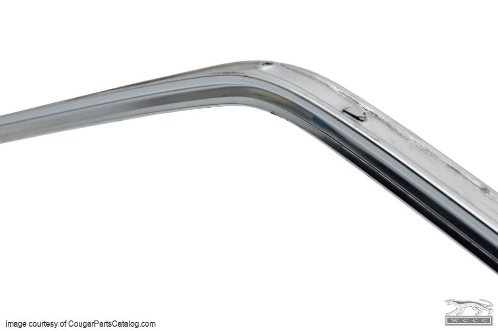 Weatherstrip Retainer - Door Glass to Roof - Driver Side - Used ~ 1971 - 1973 Mercury Cougar / 1971 - 1973 Ford Mustang - 27476