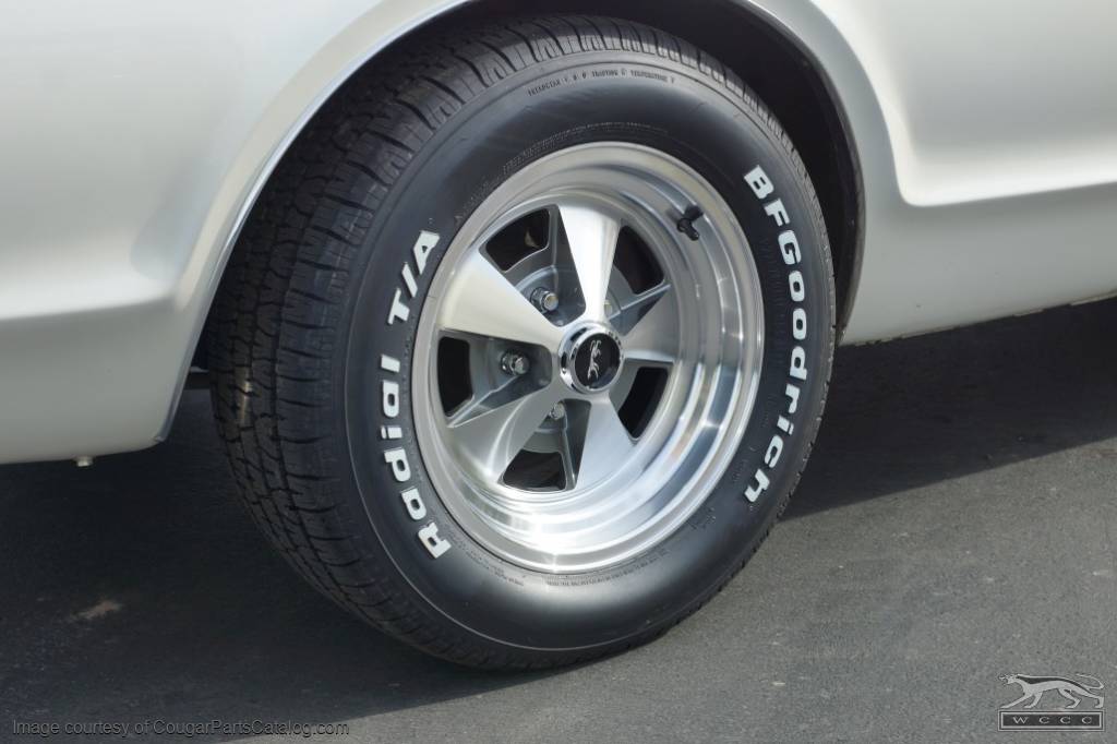 Legendary Styled Aluminum Wheel - 15 X 7 - Argent Inserts - Repro ~ 1967 - 1973 Mercury Cougar  - 30149