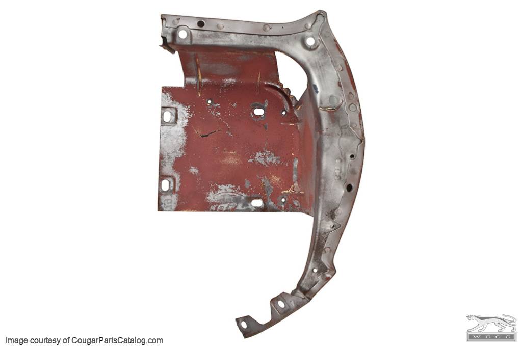 Fender Front Structure - Driver Side - Used ~ 1967 - 1968 Mercury Cougar - 30573