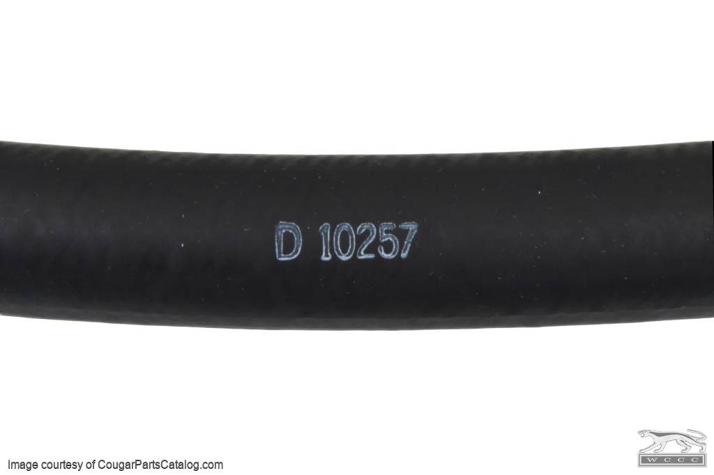 Hose - Breather Cap - DATE CODED - 10/25/67 - Repro ~ 1968 - 1970 Mercury Cougar / 1968 - 1970 Ford Mustang - 30745
