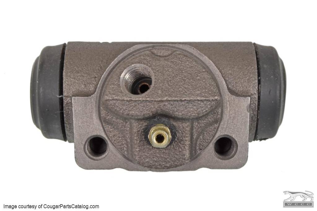 Brake - Wheel Cylinder - 289 / 302 - Driver Side - Rear - 1-3/4 Shoes - PREMIUM - Repro ~ 1967 - 1968 Mercury Cougar / 1967 - 1973 Ford Mustang - 31344