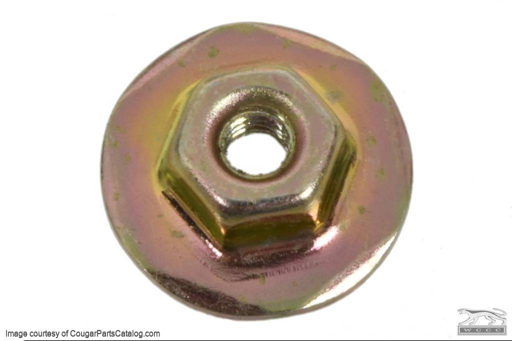 Nut - 8-32 - 1970 Side Marker Light Stud - EACH - Repro ~ 1970 Merucry Cougar / 1970 Ford Mustang - 31595