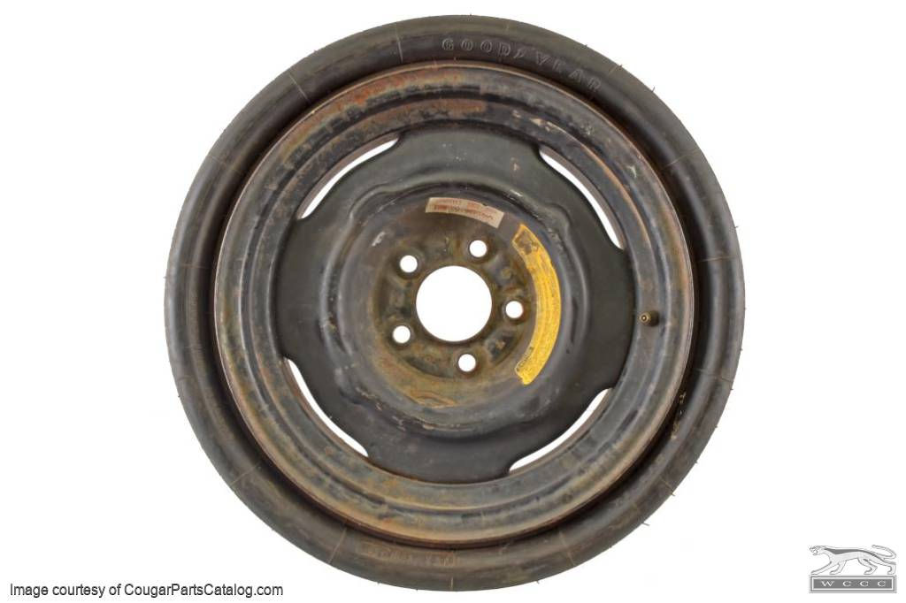 Spare Tire - Collapsible / Space Saver - F78 - 15 - Used ~ 1970 - 1973 Mercury Cougar / 1970 - 1973 Ford Mustang - 32187
