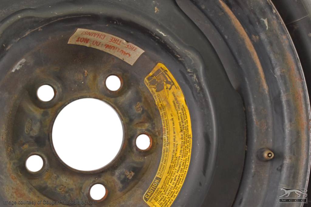 Spare Tire - Collapsible / Space Saver - F78 - 15 - Used ~ 1970 - 1973 Mercury Cougar / 1970 - 1973 Ford Mustang - 32187