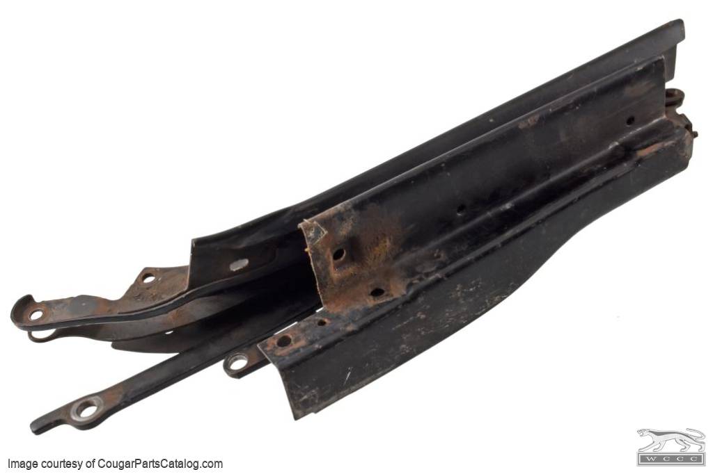 Top Hinged Rail - Convertible Top - Driver Side - Used ~ 1969 - 1970 Mercury Cougar / 1969 - 1970 Ford Mustang - 32340