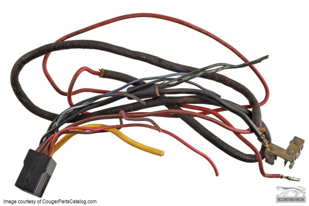 Wiring Pigtail - Under Dash Harness to Ignition Switch - w/ Resistor Wire - Standard - Used ~ 1971 Mercury Cougar   - 32412