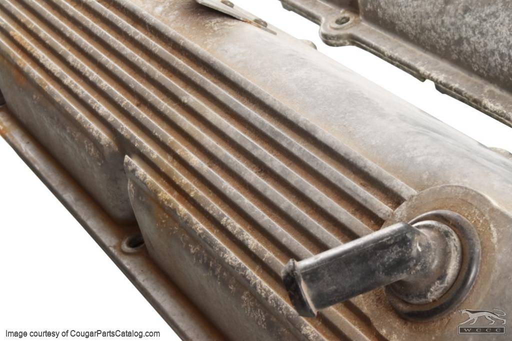 Valve Covers - PAIR - 429CJ - Cast Aluminum - Used ~ 1971 Mercury