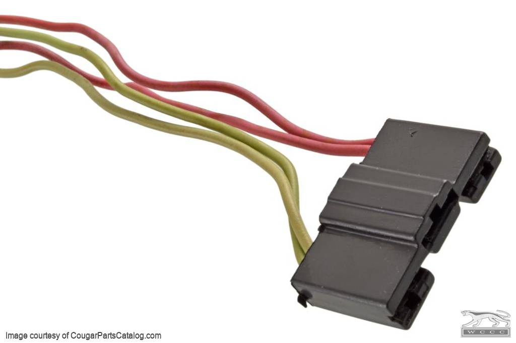 Wiring Pigtail - Under Dash Harness to Seat Belt Warning Buzzer - XR7 - Used ~ 1972 - 1973 Mercury Cougar  - 32442