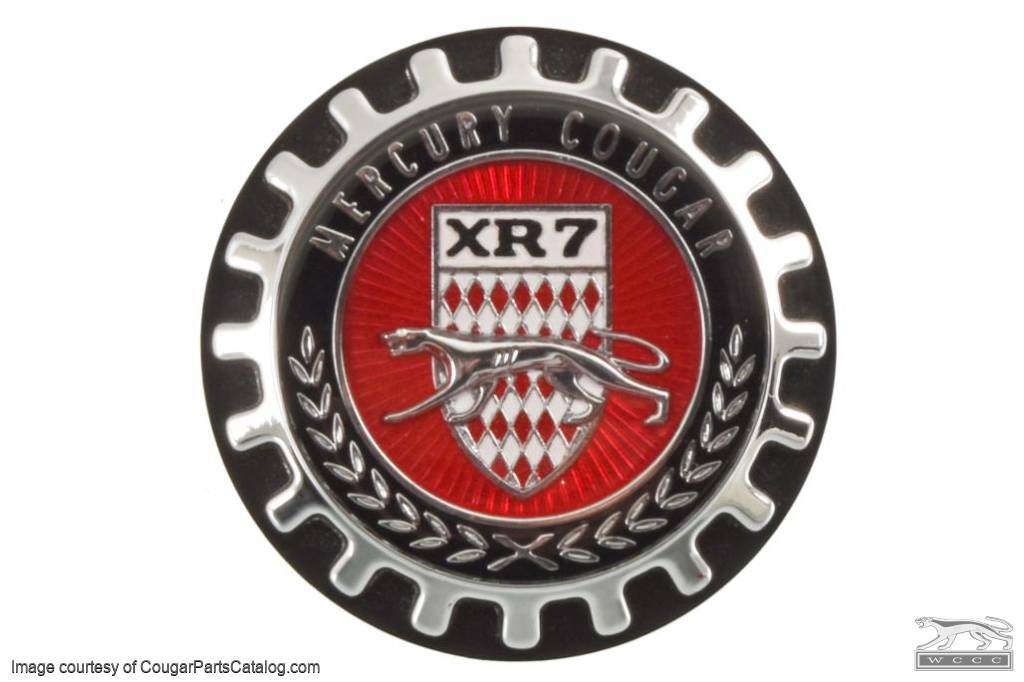 Emblem - XR7 - C Pillar - Repro ~ 1969 - 1970 Mercury Cougar - 32446