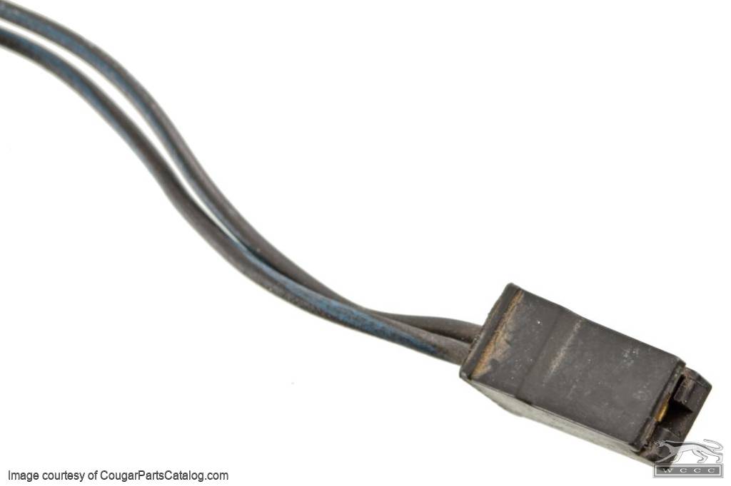 Wiring Pigtail - Under Dash Harness to Driver / Passenger Side Courtesy Light - Used ~ 1971 - 1973 Mercury Cougar  - 32829