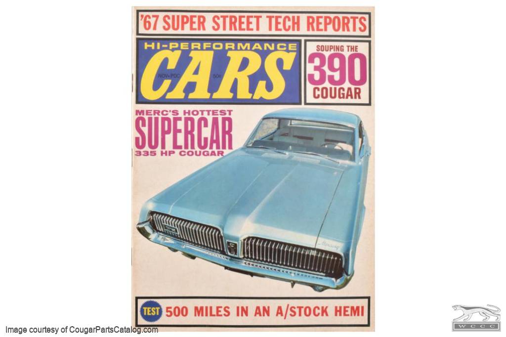 High Performance Cars Magazine - Vol. 9 No. 10 - Grade A Used ~ 1967 Mercury Cougar  - 33022