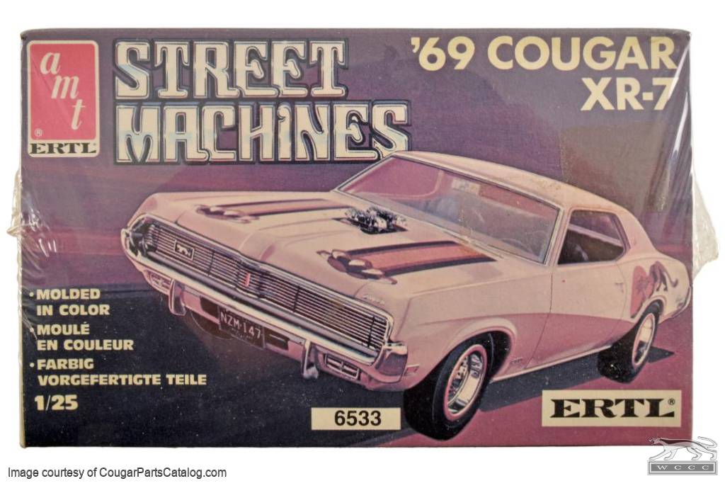 1969 Mercury Cougar XR7 Model Kit - AMT # 6533-10E0 - Unopened - NOS ~ 1969  Mercury Cougar ( 1969 Mercury Cougar ) at West Coast Classic Cougar :: The  Definitive 1967 - 1973 Mercury Cougar Parts Source