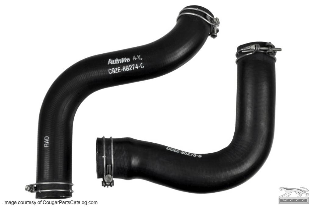 Radiator Hose Kit - BOSS 302 - 351W - With FoMoCo Logo - With Clamps ...